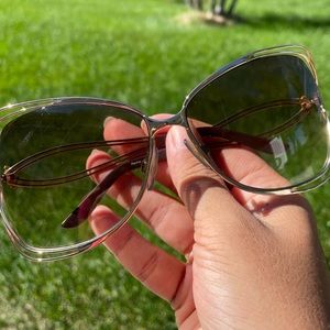 Roberto Cavalli Oversized Gold Sunglasses